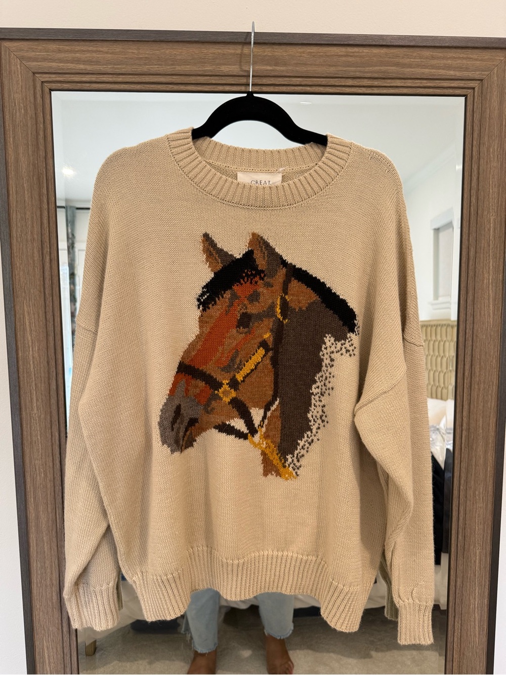 The GREAT. The Stable Pullover Horse Size 3 Large NWOT